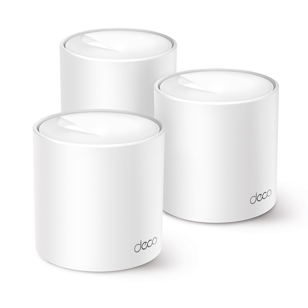 Três roteadores Mesh TP-Link Deco X10